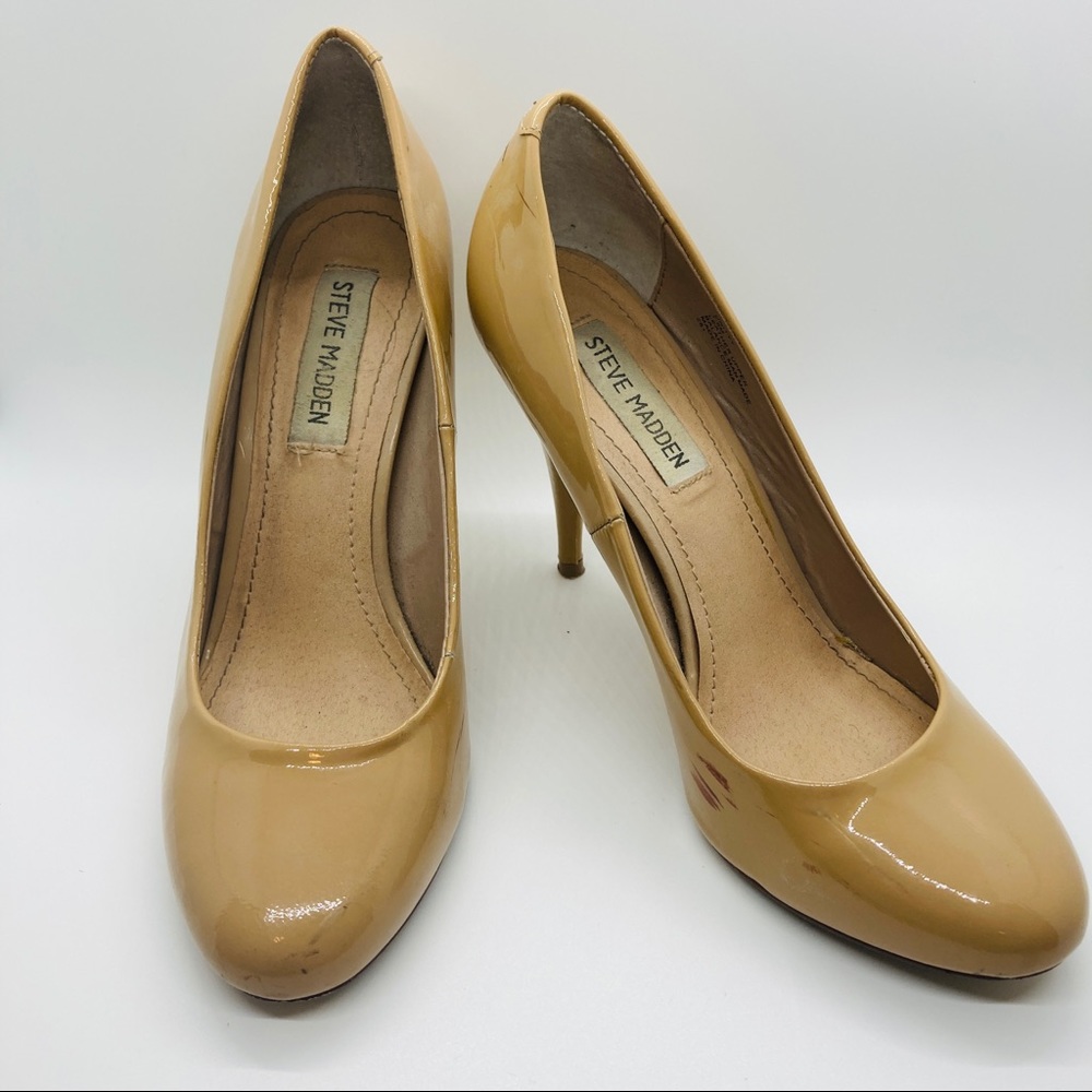 Steve Madden Unityy Nude Patent Pumps Size 7.5